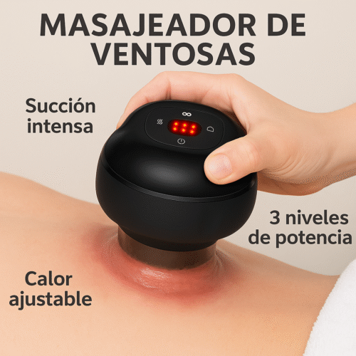 Masajeador Eléctrico PRO De Ventosa de 6 Modos