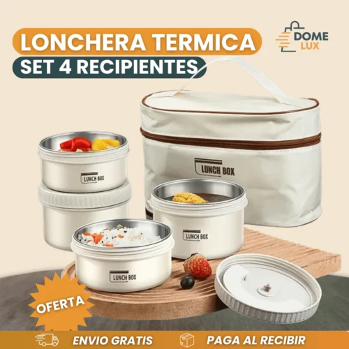 🍖 Lunch Box ® - Lonchera Isotermica X4