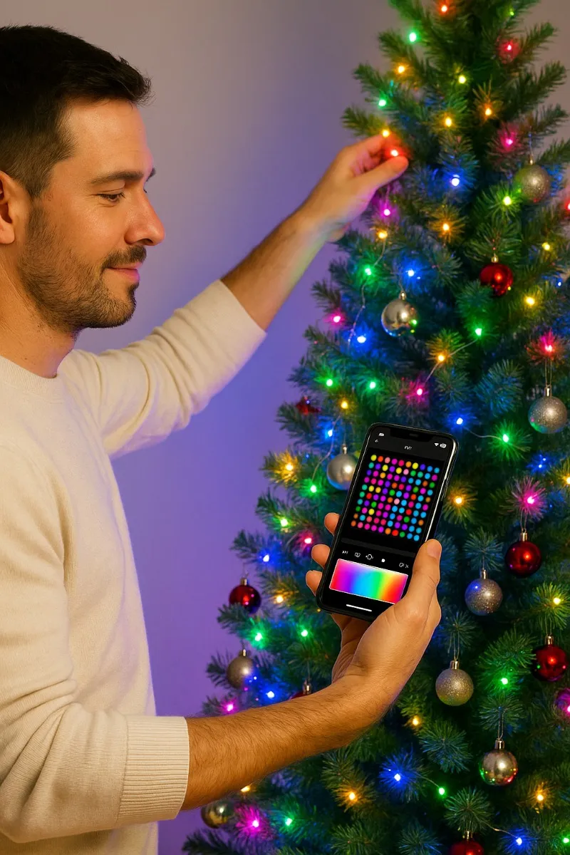 D_NQ_NP_2X_709863-MCO97149250880_112025-F 🎄 Luces LED Únicas y programables para Arbolito