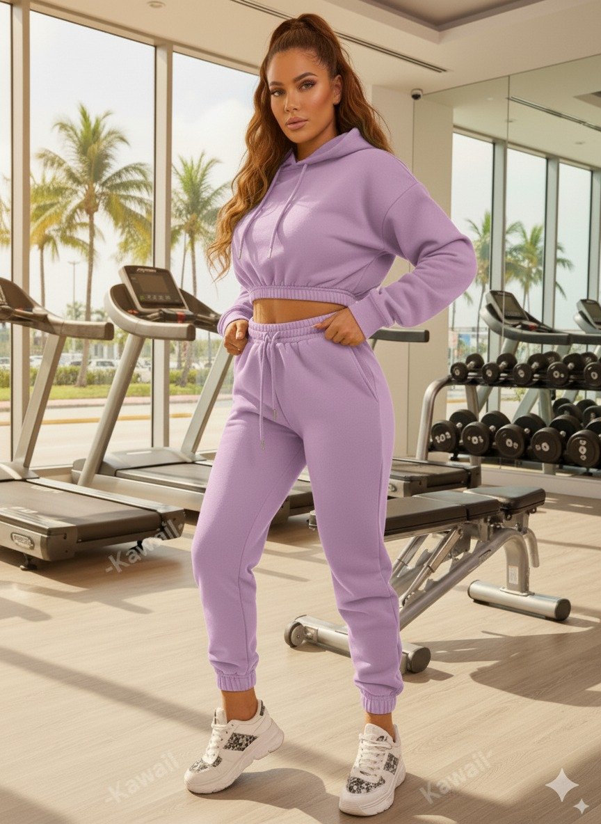 violeta 😍 Conjunto deportivo Buzo Top y Joggers