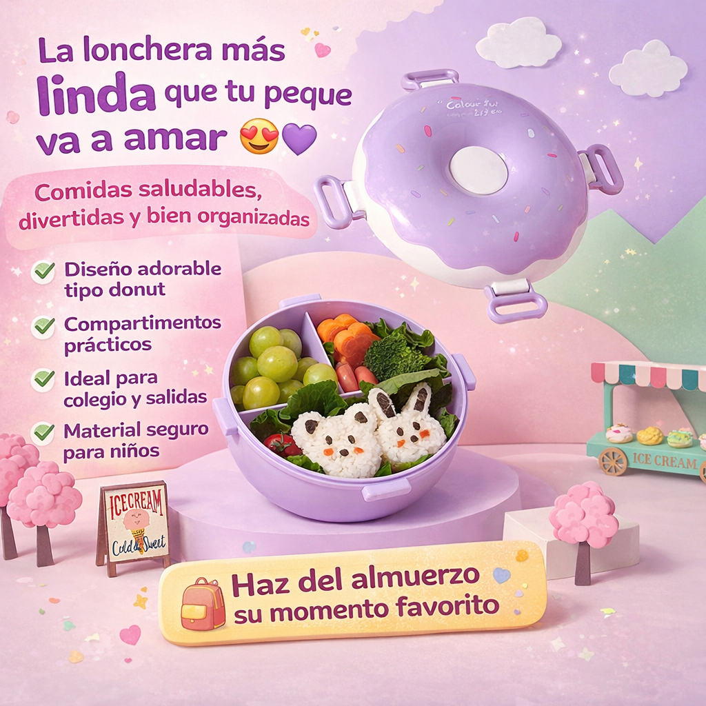 Lonchera de alimentos perfecta para regreso a clases 🏫