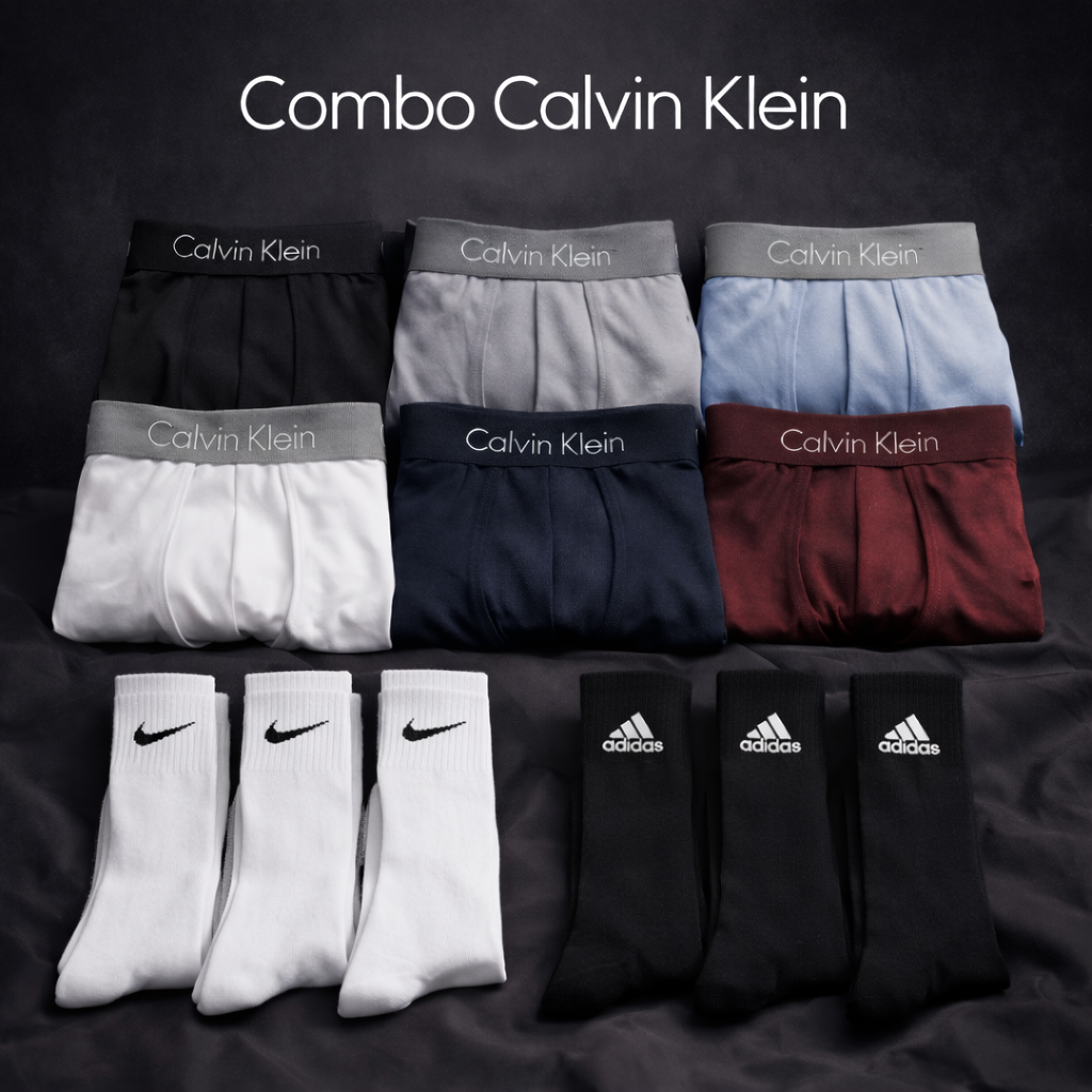 ca1975e0-493a-45a4-a504-647a2518af4e Pack Calvin Klein de 10 Boxer + Regalo 6 Medias 🧦