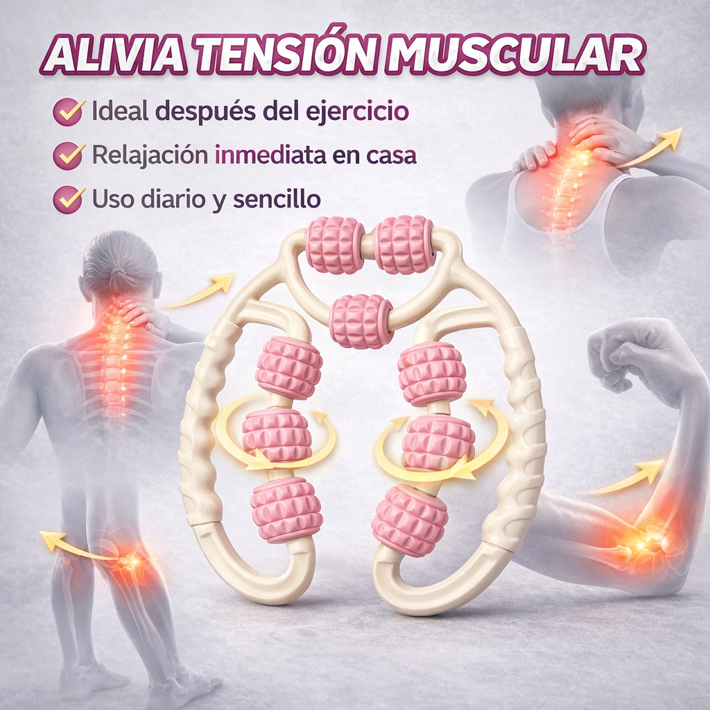 MasajeMax- Masajeador multifuncional + Crema revitalizadora de obsequio💆