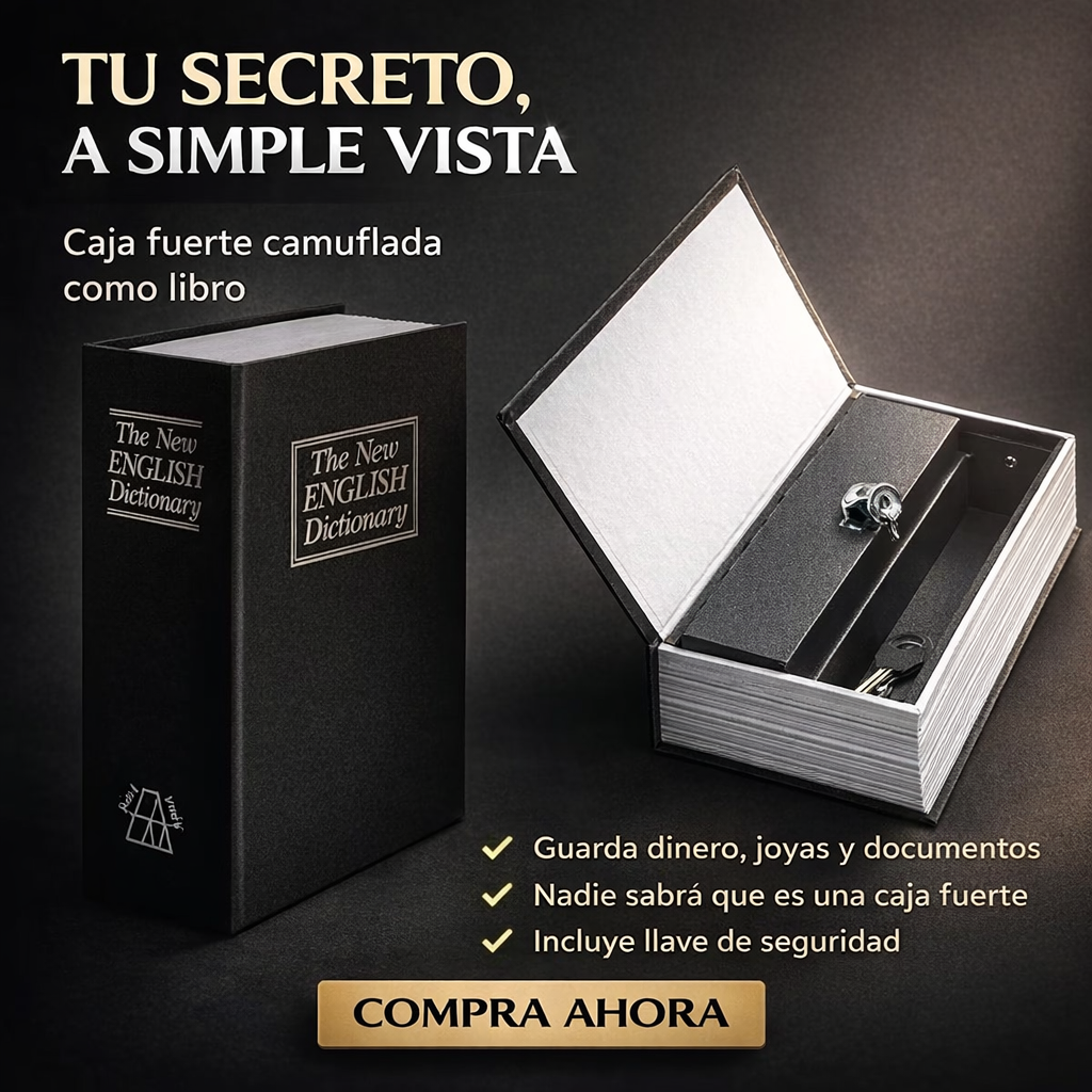 Caja Fuerte de Seguridad En Forma De Libro 📖